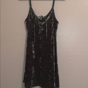 Velvet dress.
